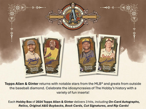 2024 Topps Baseball Allen & Ginter Hobby Box